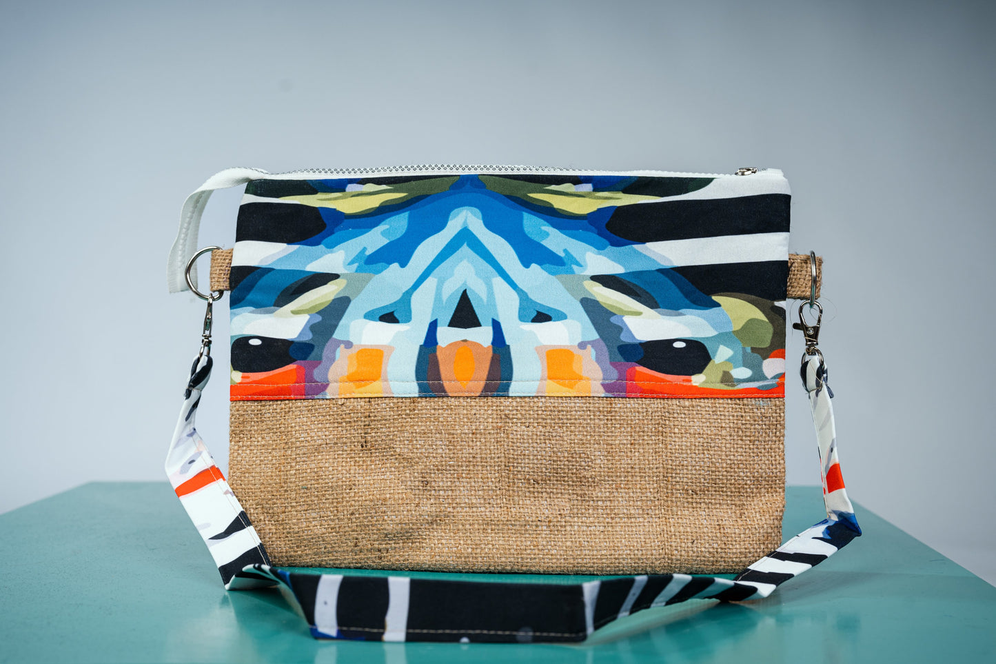 midnight flower clutch